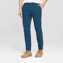 Mens Jeans Levis Teal Blue Regular Straight Chino Pants-29x30 - £19.44 GBP