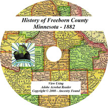 1882 History &amp; Genealogy FREEBORN County Minnesota MN - £4.68 GBP