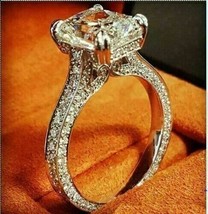 Bague de fiançailles pour femme avec diamant taille radiant de 3,35 ct, or... - £201.03 GBP