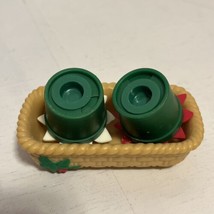 Vintage Poinsettia Salt and Pepper Shakers Christmas Avon Blossoms Table... - $6.90