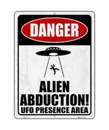 Danger Alien Abduction UFO Presence Area Person Parking Sign 9 X 12 - €21,87 EUR