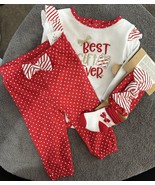 Baby Essentials Best Gift Ever Christmas Baby Infant 4 Piece Outfit Set ... - $23.05 CAD