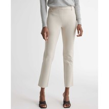 Quince Womens Ultra-Stretch Ponte Straight Leg Pant Pull On Beige Petite XSP - £18.88 GBP