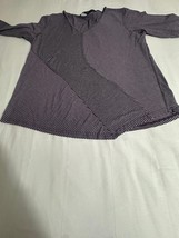 Lee Riders Shape Illusions Women’s Purple & White Stripes Long Sleeve Top Sz XL image 4