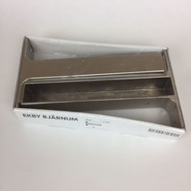 IKEA Ekby Bjarnum Aluminum Shelf Brackets 7.5” 21089 Brushed Nickel Set Of 2 New - £15.52 GBP