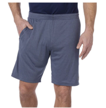 NEW Reebok Men’s Speedwick Active Athletic Shorts Gray/Navy Size Medium - £7.48 GBP