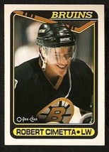 Boston Bruins Robert Cimetta RC Rookie Card 1990 O-Pee-Chee OPC Hockey Card # 28 - £0.39 GBP