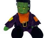 Vintage 1990s Halloween MONSTER MASH 12&quot; Plush FRANKENSTEIN PLUSH FIGURE - $18.70