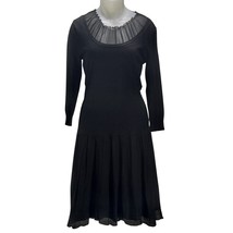 Calvin Klein Dress Women&#39;s Size 8 Black Fit &amp; Flare Midi - £21.22 GBP