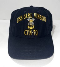 Uss Carl Vinson Cvn 70 Embroidered Navy Baseball Cap Snap Back By The Corps Usa - £13.39 GBP