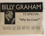 Billy Graham Special Tv Guide Print Ad Why The Cross TPA9 - $5.93