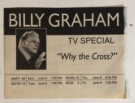 Billy Graham Special Tv Guide Print Ad Why The Cross TPA9 - £4.64 GBP