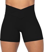 Sunzel Sunzfly Crossover Biker Shorts For Women, No Front Seam V High Wa... - $640.43 MXN