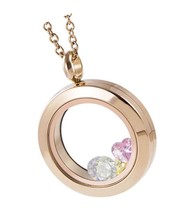 Rose Gold Charms Locket 316L Stainless Steel Chains - £51.65 GBP