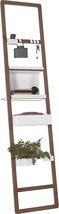 Leaning Ladder From The Mio Collection By Voelkel, In White And Dark Beech. - £347.69 GBP