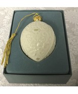 Lenox 1989 Porcelain Christmas Ornament in Original Box Ivory With Gold ... - £14.71 GBP