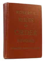 General Henry M. Robert Robert&#39;s Rules Of Order Revised 75th Anniversary Editio - £40.64 GBP