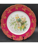 Rare c.1850&#39;s Signed Boyer Rue de la Paix Old Paris Hand Painted Floral ... - $6,609.15 MXN