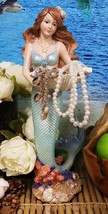 Ebros 17&quot; Tall Mermaid with Giant Oyster Shell Dish Votive Candle Holder... - £39.73 GBP