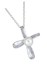 Vintage Style Bridal Simple Religious Simulated White Pearl - $2,004.45 MXN