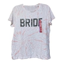 Bride Grayson Threads Womens White Pink Tie Dye T Shirt Top Size XL New - £6.28 GBP