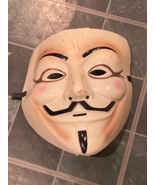V For Vendetta Adult Hard Plastic Halloween Face Mask w/Elastic Strap NE... - $330.10 MXN