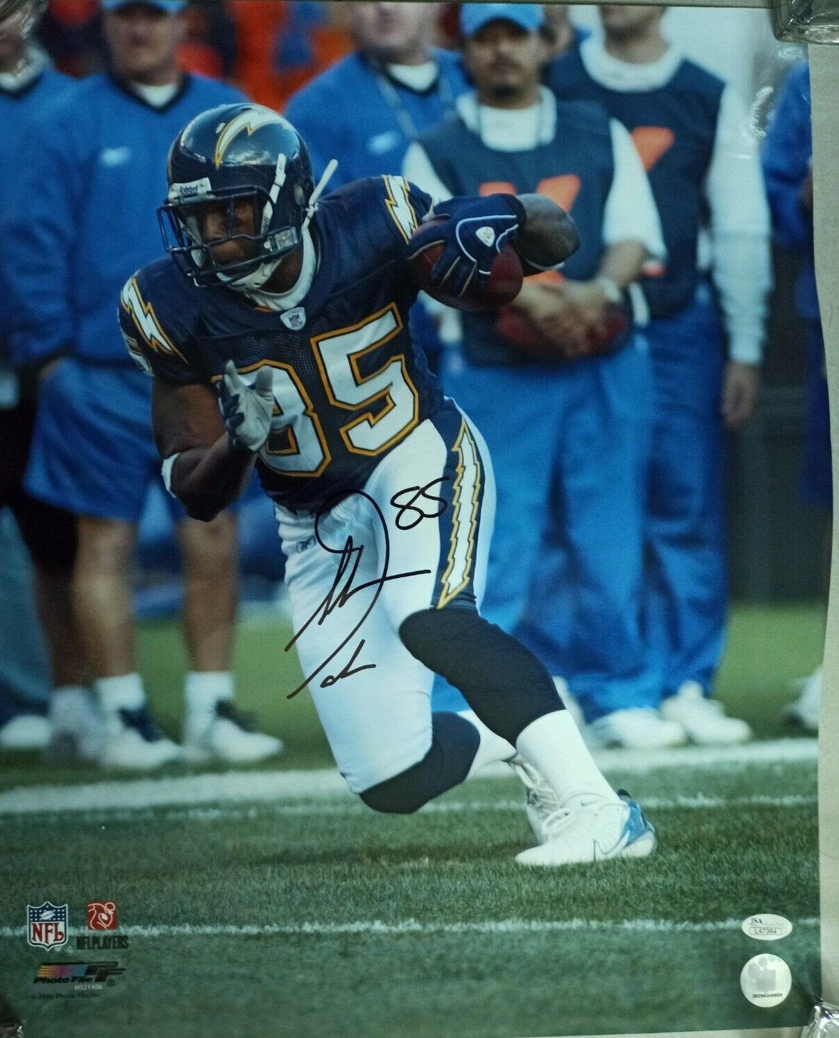 Primary image for Signed by  ANTONIO GATES  Chargers  NFL 16x 20 Poster w/COA  JSA