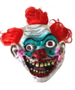 Scary Clown Mask Wide Smile Red Hair ICP Evil Adult Creepy Halloween Cos... - £15.56 GBP
