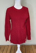 caslon NWOT women’s ribbed pullover sweater size S red B11 - £8.29 GBP