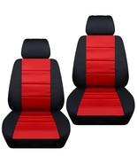 Front set car seat covers fits 1998-2020 Subaru Forester   black and  red - $1,524.96 MXN