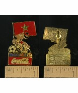 VINTAGE FIFA USA WORLD CUP SOCCER 1994 MASCOT &amp; COCA-COLA MOROCCO PIN - $6.79 CAD