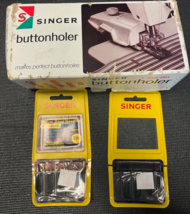Singer 1960s Buttonholer Attachment w/Templates &amp; Needles - $24.99