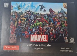 Puzzle Jingsaw Marvel 252 Piece Ages 9+ Table Game Fun Mediun Difficulty... - £8.72 GBP