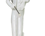 Vintage I W Harper The Gentleman Decanter White Hall Ceramic Man w Cane ... - $299.99