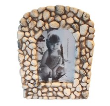 Fetco River Rock Pebble Stone Arched Picture Frame New - $20.55
