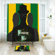 Breaking Bad 01 Shower Curtain Bath Mat Bathroom Waterproof Decorative - £18.37 GBP+