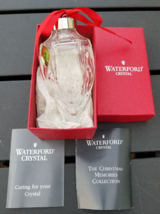 Vintage Waterford Crystal Christmas Ornament Bulb Shape Etched 1996 Original Box - £27.12 GBP