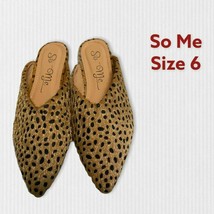 So Me Cheetah Pointed Toe Mules - £20.43 GBP