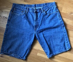 Levi&#39;s 505 Blue Jeans Shorts (Men Size 38) Levi Strauss - £14.44 GBP