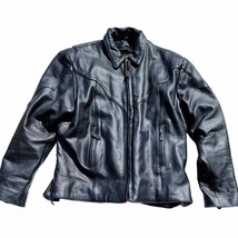 M M Women&#39;s Leather Motorcycle Heavy Jacket W/ Liner Size XXL - $147.58