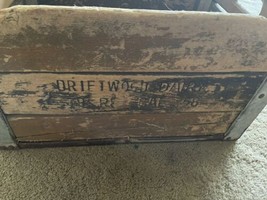 Vintage Driftwood Dairy Wooden Milk Crate  19 x 13x 10 - £45.82 GBP