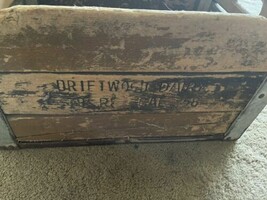 Vintage Driftwood Dairy Wooden Milk Crate  19 x 13x 10 - £45.82 GBP