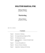Solution Manual For Marketing, 1st Edition by Michael Shekter Chapter 1-18 - $24.89 CAD