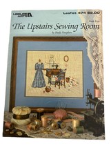 Leisure Arts The Upstairs Sewing Room Counted Cross Stitch Pattern Paula Vaughan - $2.99