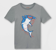 NWT Cat &amp; Jack Kids Boys Hammerhead Shark Graphic Short Sleeve T-Shirt, ... - $5.59