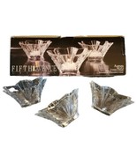 Fifth Avenue Aurora Crystal Votive Candle Holders Set Of 3 Boxed Wedding... - £17.02 GBP
