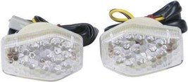 LED Flush Mount Front Blinkers Turn Signals For 03-06 Kawasaki ZX636 ZX 636 6R - £43.28 GBP