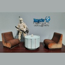 STAR WARS  Painted Cantina Table &amp; 2 Chairs Custom Black Series Dio Accessory  - £44.10 GBP