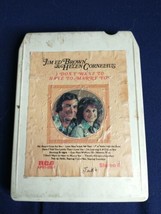 Jim Ed Brown &amp; Helen Cornelius Signed 8 Track Cartridge I Don&#39;t To Have To Marry - £2.33 GBP