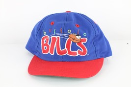 Vintage 90s Distressed Spell Out Buffalo Bills Football Snapback Hat Cap... - $19.75